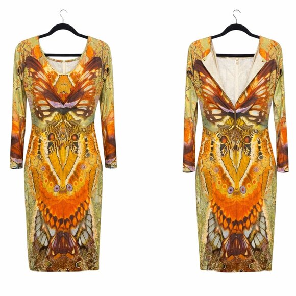 Alexander McQueen Dresses & Skirts - Alexander McQueen Spring 2010 Plato’s Atlantis Moth Camouflage Long Sleeve Dress
